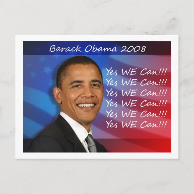 Carte Postale Obama Oui Nous Pouvons Postcard (Devant)