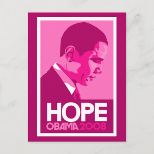 Carte postale Obama Pink Hope