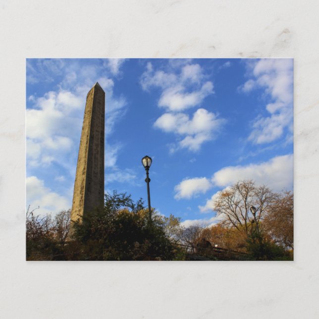 Carte Postale Obelisk, Aiguille de Cléopâtre à Central Park, New (Devant)