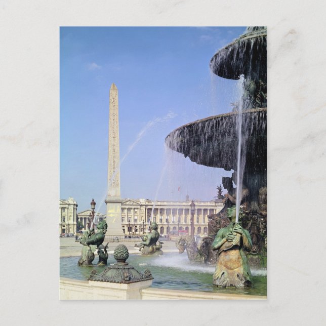 Carte Postale Obélisque, à l'origine de Louxor, érigé en 1836 (Devant)