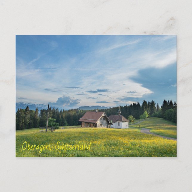 Carte Postale Oberägeri, Suisse (Devant)