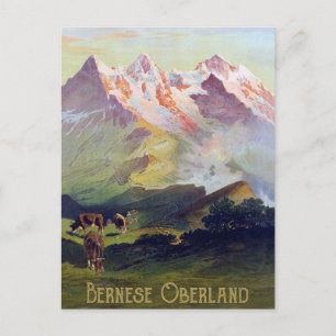 Carte Postale Oberland bernois, Suisse