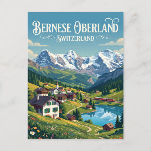 Carte Postale Oberland bernois Suisse