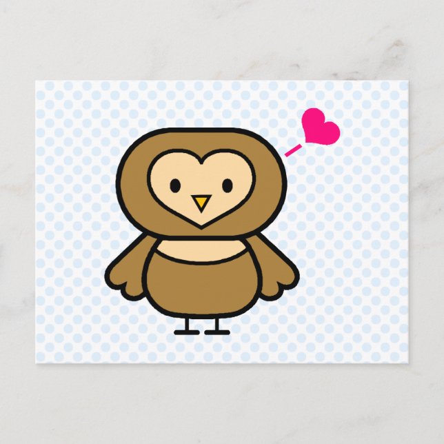 Carte Postale Obie Owl (Devant)
