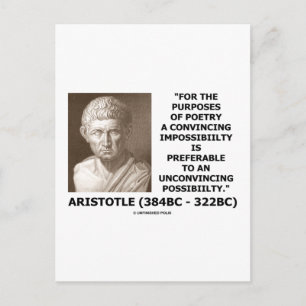 Carte Postale Objet De La Poésie Convaincant Citation D'Impossib