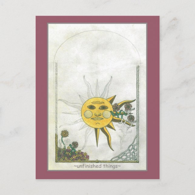 Carte postale Objets inachevés (Devant)