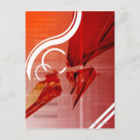 Objets rouges avec lignes blanches