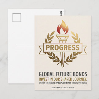 Carte Postale Obligations Futures Mondiales - Propagande de Prog