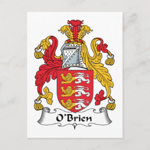 Carte Postale O'Brien Family Crest