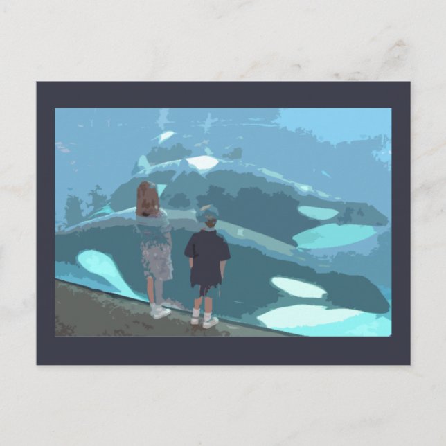 Carte Postale Observation des baleines (Devant)