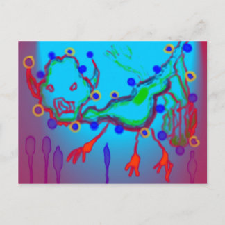 Carte Postale Observation d'esprit de Tengu