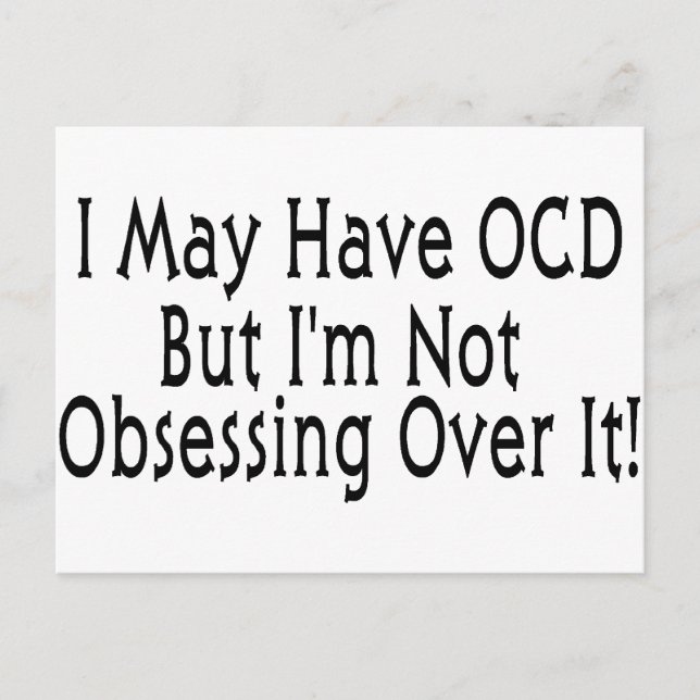 Carte Postale Obsession de l'OCD (Devant)