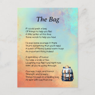 Carte Postale Obtenez bien Poem