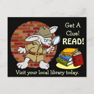 Carte Postale Obtenez Un Indice !  LIRE !