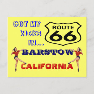 Carte Postale Obtenez Vos Kicks Sur La Route 66 - 