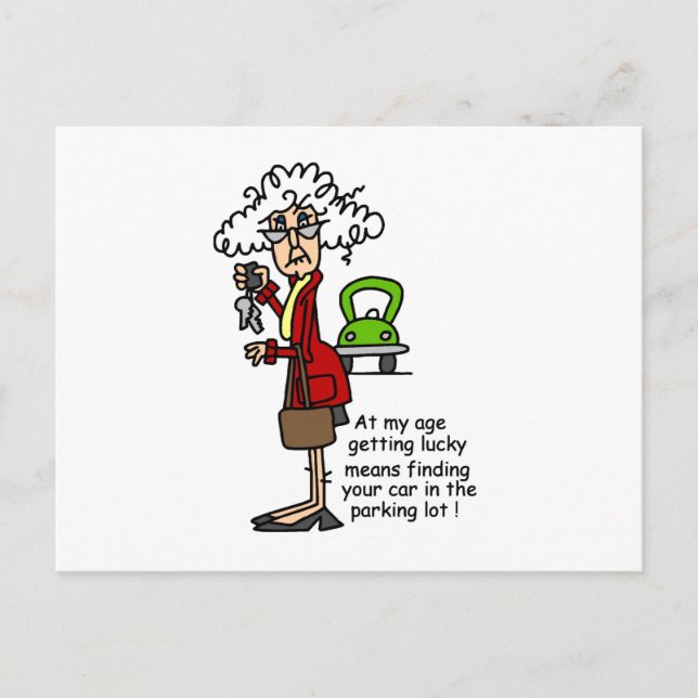 Carte Postale Obtenir un Humour chanceux (Devant)