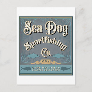 Carte Postale OBX Sea Dog Pêche sportive