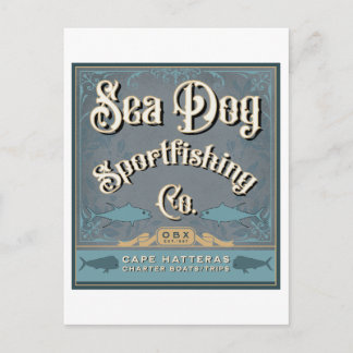 Carte Postale OBX Sea Dog Pêche sportive