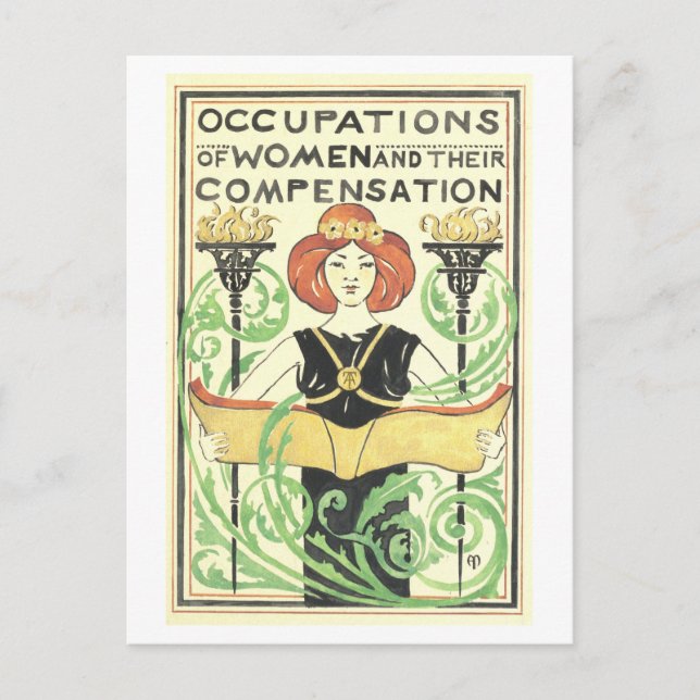 Carte Postale "Occupations des femmes et leur indemnisation" (Devant)