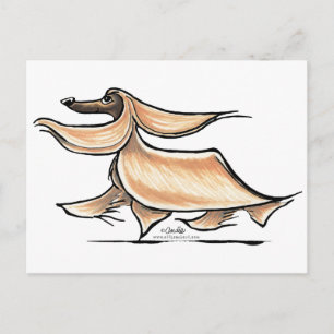 Carte Postale Occupé Afghan Hound