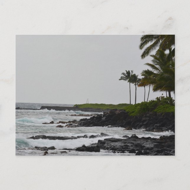 Carte Postale Océan à Poipu à Kauai (Devant)