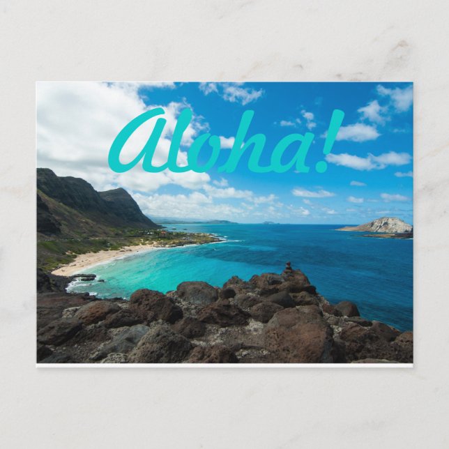 Carte Postale Océan Aloha (Devant)