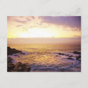Carte Postale Océan Atlantique au lever du soleil, vue depuis Po