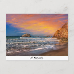 Carte Postale Ocean Beach au coucher du soleil