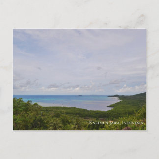 Carte Postale Océan Bleu Ciel Clair Plage de Bord de Mer