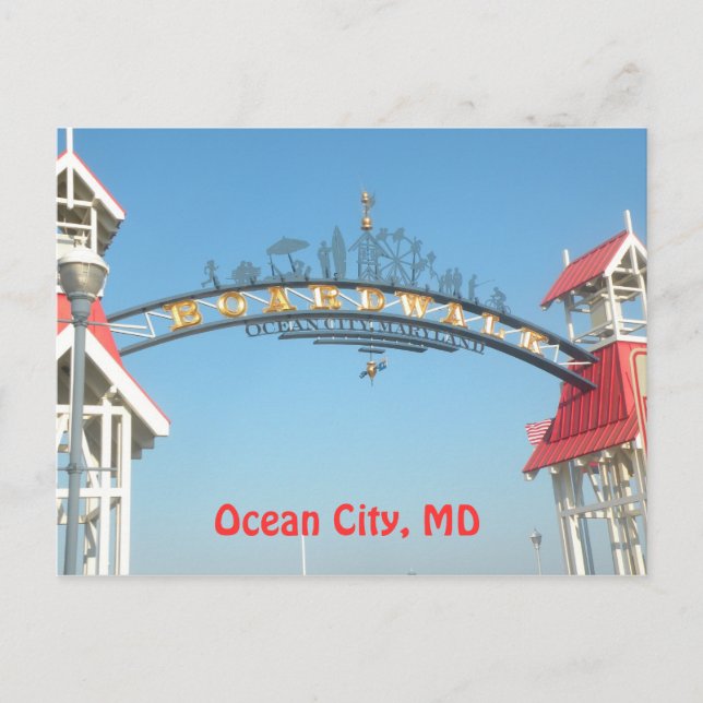 Carte Postale Ocean City, MD (Devant)