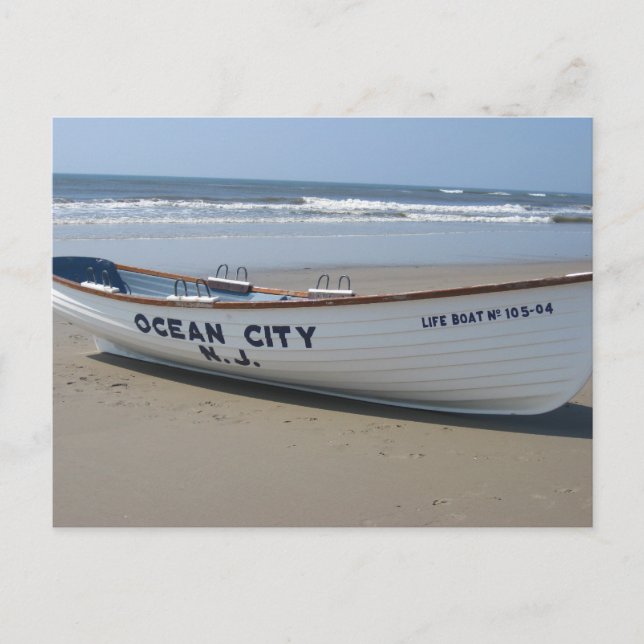 Carte Postale Ocean City, NJ * Amusement d'été * Bateau de mer (Devant)