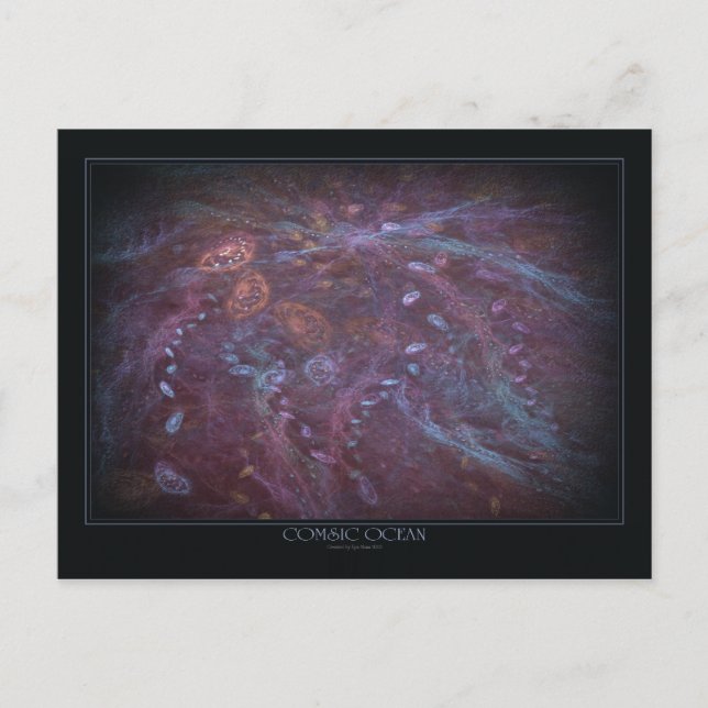 Carte postale océan cosmique (Devant)