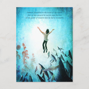 Carte Postale Océan d'immersion