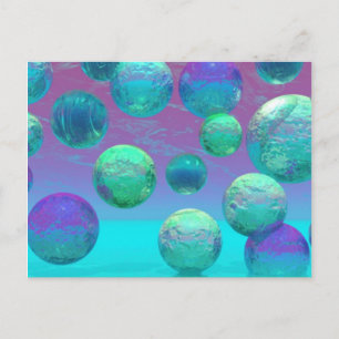 Carte Postale Ocean Dreams - Aqua et Violet Ocean Imaginaire