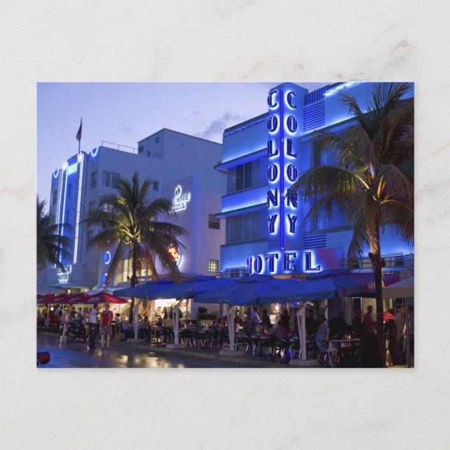 Carte Postale Ocean Drive, South Beach, Miami Beach, 2 (Devant)