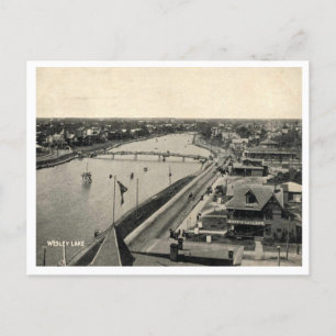 Carte Postale Ocean Grove NJ, Panorama, Style Vintage