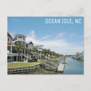 Carte Postale Ocean Isle North Carolina Canal Homes Voyage