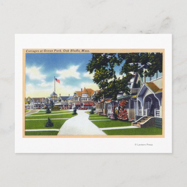 Carte Postale Ocean Park Cottages Scene (Devant)