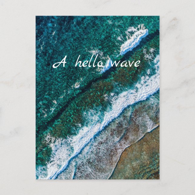 Carte postale Ocean Water Beach Waves (Devant)