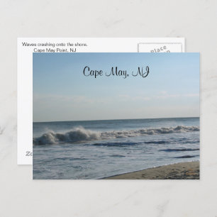 Carte Postale Ocean Waves, Cape May, NJ