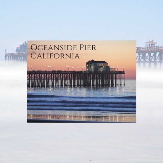 Carte Postale Oceanside Pier Californie (Créateur téléchargé)