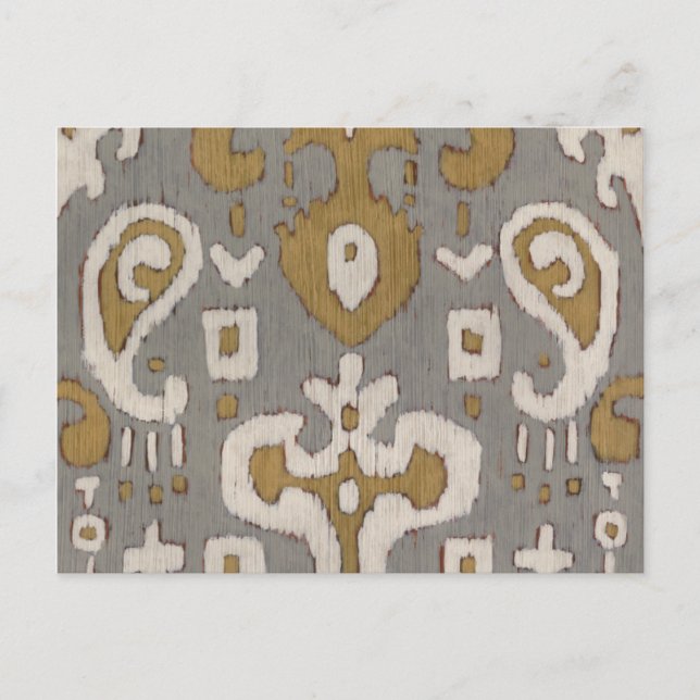 Carte Postale Ochre Ikat I (Devant)