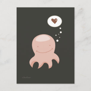 Carte postale Octopus Love