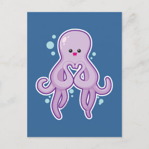 Carte Postale Octopus Vous Aime