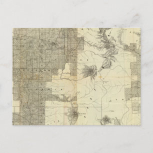 Carte Postale Octroi de terres Washington et Oregon