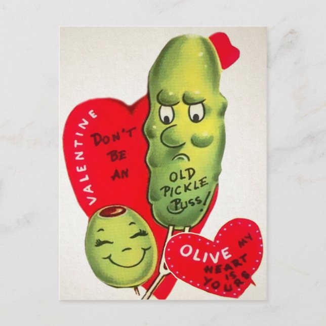 Carte Postale Odd Valentines Vintages (Devant)