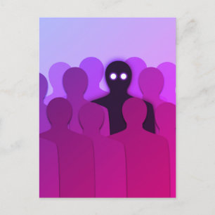 Carte Postale Oddity Surreal Pink esthétique Weirdo