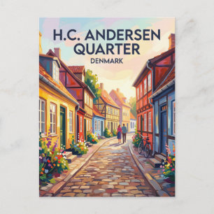 Carte Postale Odense Quartier H.C. Andersen Danemark