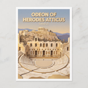 Carte Postale Odeon d'Hérode Atticus Athènes Grèce
