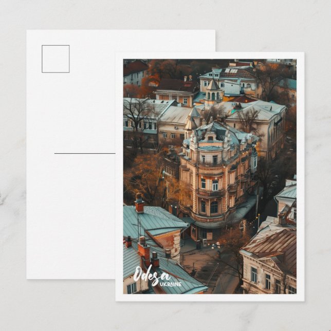 Carte Postale Odesa Ukraine Art Voyage célèbre place (Devant / Derrière)